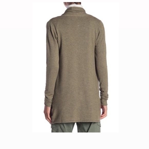 Dreamers Open Front Green Knit Shawl Cardigan S/M - Picture 3 of 6